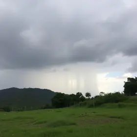 Parnamirim céu nublado com chuva