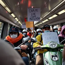 passageiros em Vespasiano