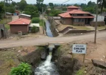 queda de animal em adutora