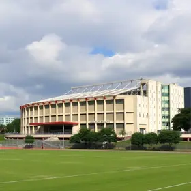 problemas estruturais em complexo esportivo