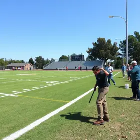 recuperação de campo de futebol