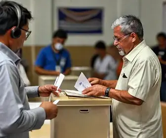 apuração ao vivo dos votos em Vespasiano (MG)